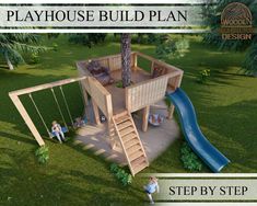 an image of a play house built plan