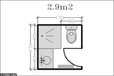 a drawing of a bathroom with toilet and sink