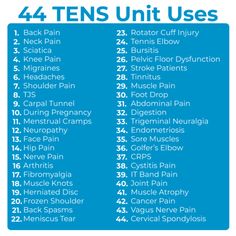 Tens Unit Benefits