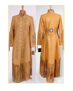 Women Native American Tan Leather Beaded Long Fringes Wedding Dress | eBay Native Clothes, Fringe Wedding Dress, American Clothes, Native American Dress, Powwow Regalia, Jingle Dress, Native American Regalia, Native Dress, Long Wedding Dress