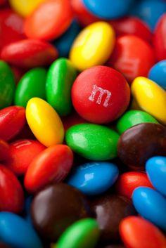 candy with m and m written on it