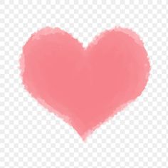 a pink heart on a white background with no background, hd png clipart