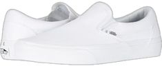 White Vulcanized Sole Slip-ons For Streetwear, Classic Slip-on Canvas Shoes With Rubber Sole, Vans Slip-on Sneakers For Streetwear, Classic Vans Slip-ons, Classic Vans Slip-on Sneakers, Classic Slip-on Sneakers With Vulcanized Sole, Streetwear Slip-on Sneakers, Vans Slip-ons For Streetwear, Vans Slip-on Sneakers