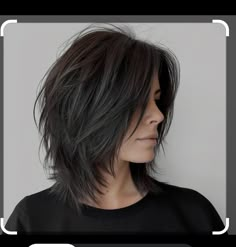 Shoulder Length Razored Hair, Funky Layered Haircuts, Ear Length Shag, Choppy Short Hair Shoulder Length, Messy Shoulder Length Hair, Dark Brown Hair Medium Length, Asian Lob Haircut, Medium Length Choppy Layers, A Line Bob Medium