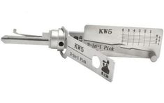 a caliper with two blades on top of it and a measuring tool in the middle