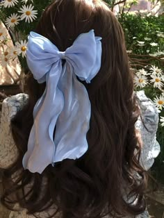 Elegance Hair, Blue Hair Bows, Clip Hairstyles, Long Hairstyles, Elegant Hairstyles, Homecoming Hairstyles