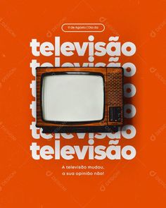 an old television with the words televisigo written in spanish and english on it