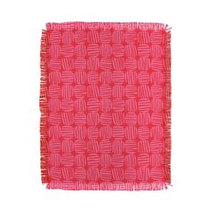 a pink and red square scarf on a white background