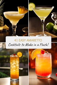 cocktails to make in a flash with pineapple, orange juice and lemonade