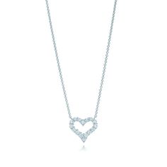 Tiffany & Co. Necklace Mini .25 ctw Diamond Heart Pendant in Platinum 16" Long. 100% Authentic Bought in 2019 Platinum necklace with 0.25 total carat weight round brilliant diamonds In pristine condition Currently Retails $2900+ tax Comes with original black velvet box, Tiffany Blue box with ribbon, and Original receipt White Gold Heart-shaped Necklace With Pave Setting, White Gold Heart Cut Necklace With Pave Setting, Classic Heart Pendant Diamond Necklace, Valentine's Day Diamond Necklace With Single Cut Round Diamonds, Classic Diamond Heart Necklace With Vvs Clarity, Classic Diamond Heart Necklace With Diamond Cut, Classic Diamond Heart Cut Necklace, Valentine's Day Diamond Necklace With Single Cut Diamonds, Classic Heart Cut Diamond Heart Necklace