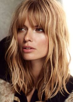 100% Real hair Natural Wave Ombre Blonde with Full Bangs 100% Human Hair 16 Inch Blond Pony, Julia Stegner, 16 Inch Hair, Lob Haircut, How To Style Bangs, Bob Hair, Blonde Ombre, Long Bob