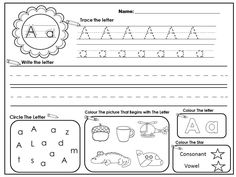 worksheet for beginning and ending the letter a to z with pictures on it