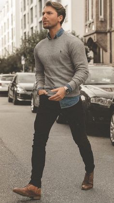 not-given Pullovers Outfit, Hipster Man, Stylish Men Casual, Pullover Outfit, Cafe Logo, Best Mens Fashion, Mode Casual, Men's Outfits, Winter Outfits Men