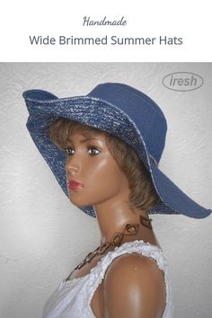 Wide brim hat Denim hat Blue Denim hat Blue Womens hat | Etsy Denim Blue Bucket Hat With Curved Brim For Summer, Denim Blue Curved Brim Bucket Hat For Summer, Brimmed Denim Blue Bucket Hat For Summer, Summer Denim Bucket Hat With Curved Brim, Summer Denim Blue Bucket Hat With Curved Brim, Wide Brim Denim Blue Bucket Hat For Summer, Denim Blue Wide Brim Bucket Hat For Summer, Denim Blue Wide Brim Bucket Hat For Beach, Denim Blue Bucket Hat For Summer