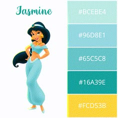 the character from disney's princess poca and her name is jasmine