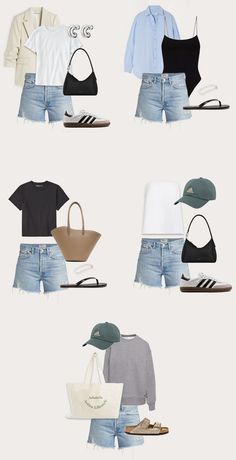 Nyc Spring Outfits Street Styles 2023, Minimalist Spring Outfits Casual, Summer 2023 Minimalist Outfits, Minimalist Summer Capsule Wardrobe 2023, Sporty Outfits Summer Casual, Girls Summer Capsule Wardrobe, Summer Fitness Outfits, 2023 Summer Capsule, Minimalist Summer Wardrobe 2023