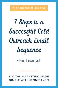 the 7 steps to a successful cold outreach email sequence