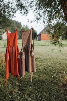 Terracota linen pinafore apron Natural linen apron Cooking | Etsy Cottagecore Apron, Sweden Vacation, Farm Apron, Linen Pinafore Apron, Linen Apron Dress, Linen Pinafore, Apron Cooking, Apron For Women, Pinafore Apron