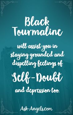 Black Tourmaline will assist you in staying grounded and dispelling feelings of self-doubt and depression too. Crystal Powers, Witch Crystals, Stone Magic, Staying Grounded, Crystal City, Ayurvedic Healing, Crystal Uses, Crystal Power, Reiki Crystals