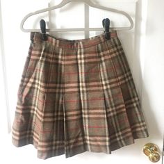 Vintage Burberry Wool Skirt. Authentic Burberry Plaid. Great Condition! Gentle Wear And Tear On Back Of Skirt (Pictured). Fits Woman’s Size 4-6. Burberry Skirt, Plaid Wool Skirt, Burberry Plaid, Vintage Burberry, Wool Skirt, Wool Skirts, Wool Plaid, Women Skirts Midi, Burberry