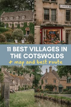 the best villages in the cotswolds and map and best route to visit