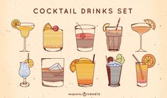 Fancy cocktail alcoholic drinks line art set Drinks Advertisement, Illustration Realistic, Fancy Glasses, Art Advertisement, Portfolio Examples, Fancy Cocktails, Dinosaur Illustration, Drinking Set, Design Advertising