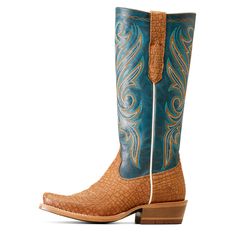 Designed in collaboration with 26x World Champion Cowboy Trevor Brazile, our Relentless Futurity collection is a modern take on tradition for today’s cowgirl. This punchy, stovetop-style boot is easy to pull on, thanks to secret stretch panels. An extra layer of heel-to-toe cushioning keeps you going all day. Futurity Starlight StretchFit Western Boot | Product Features : 0 : ATS® technology provides ergonomic support on uneven terrain, 1 : TekStep provides toe-to-heel cushion for comfort|Stretc Leather Boots With Suede Lining For Rodeo, Leather Boots With Suede Lining For Ranch, Leather Rodeo Boots With Leather Lining, Leather Boots With Leather Lining For Rodeo, Trevor Brazile, Veg Tan Leather, Western Boot, World Champion, Goodyear Welt