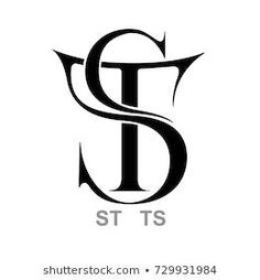 the letter s is inscribed in black and white with an elegant font that can be used for