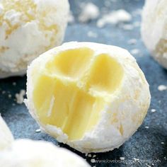 some kind of cheese ball on a table