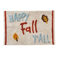 happy fall y'all door mat