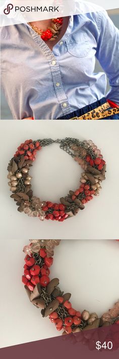 I just added this listing on Poshmark: Coral Beaded Statement Necklace. #shopmycloset #poshmark #fashion #shopping #style #forsale #Jewelry Necklace Beads, Beaded Statement Necklace, Coral Beads, Pink Brown, Coral Pink, Brown Gold, Pink Ladies, Statement Necklace, Beaded Necklace