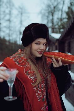 Slavic Doll, Winter Editorial, Russian Princess, Russian Style, Moscow, Russia, Celebrities