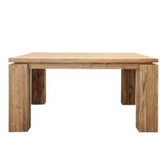 a wooden table sitting on top of a white background