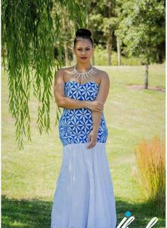 Samoan style Puletaha Designs, Polynesian Dresses, Samoan Women