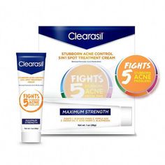 This Clearasil cream provides deep cleansing by tackling pimples above and below the skin surface. Acne Medication, Stubborn Acne, Acne Problem, Acne Control, Acne Cream