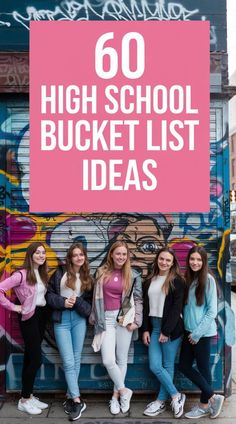 60 Must-Do High School Bucket List Ideas High School Bucket List Ideas, School Bucket List Ideas, School Bucket List, High School Bucket List, High School Memories, School Life, You Know It