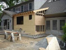 a house being built in the middle of construction