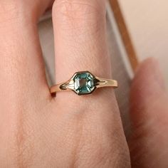 Green Sapphire Ring Asscher Cut Bezel Setting 14k Solid - Etsy Solitaire Wedding Ring, Green Sapphire Engagement, Green Sapphire Engagement Ring, Green Sapphire Ring, Cute Engagement Rings, Bezel Engagement Ring, Teal Sapphire, Sapphire Solitaire, Wedding Rings Solitaire