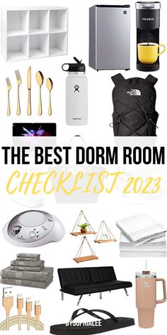 the best dorm room checklist for 2013