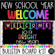 a welcome sign for the new school year