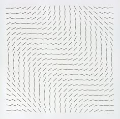 an abstract drawing in black and white with small dots on the bottom half of it