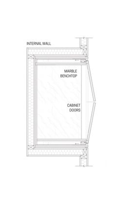 the floor plan for an apartment with two walls and one wall that has been built into it