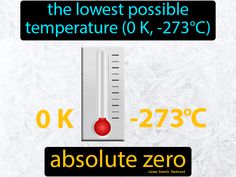 Absolute Zero defintion: The lowest possible temperature (0 K, -273°C). Energy Changes Chemistry, Precipitate Chemical Reaction, Risks Of Long Exposure To Electromagnetic Waves, Chemistry Electron Configuration, Electronic Structure Of Atoms, Absolute Zero, Chemical Energy, Potential Energy