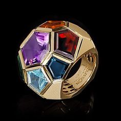 London Topaz, Black Gold Jewelry, Fancy Rings, Rainbow Jewelry, Geometric Jewelry, Rings Cool, Lovely Jewellery, Green Tourmaline, Men's Rings