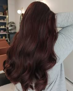 Dark Copper Hair Color Burgundy, Dark Ginger Brunette Hair, August Hair Color Ideas 2023, Soft Red Hair Color, Dark Mahogany Hair Color, Brown Red Hair Color, Dark Mahogany Hair, Dark Brown Auburn