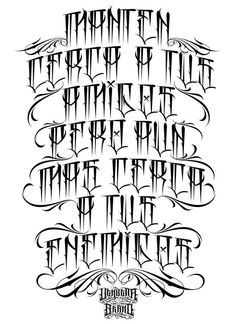 the font used in harry potter's hogwarts is shown with black ink