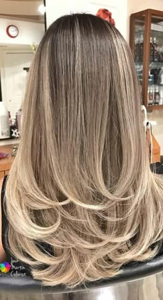 Baylage Hair, Blonde Hair Goals, Balayage Long Hair, Perfect Blonde Hair, Brunette Hair With Highlights, Balayage Hair Dark