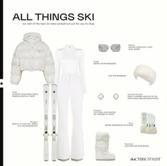 Snow Fits Aesthetic, Halfdays Ski Outfit, Ski Outfits For Women Luxury, Rich Ski Outfits, Women’s Ski Outfits 2023, Ski Trip Aesthetic Outfits, Ootd Ski, Aspen Colorado Winter Outfits, Boujee Ski Outfit