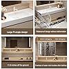 four images show different types of sinks and faucets in the same room, with instructions for how to install them