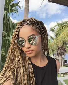 Blond Box Braids, Beyonce Braids, Box Braids Pictures, Beyonce Blonde, Blonde Balayage Highlights, Big Box Braids